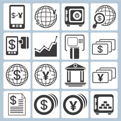 Fototapeta premium banking icons, financial icons