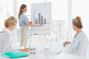 Obraz premium Casual business people in office at presentation