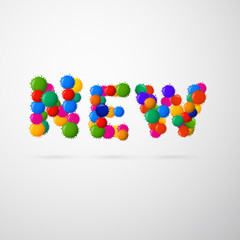 Colorful Vector New Blots Title