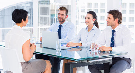 Recruiters checking the candidate during job interview