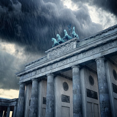 Brandenburg Gate in Rain © lassedesignen