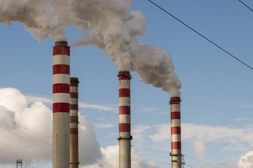 Big pollution in Polish Power Plant - Patnow, Konin.