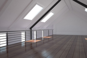 White loft area