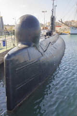 old retired military submarine for scrapping