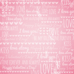 pink background with  valentine hearts and wishes text,  vector © sunnyfrog