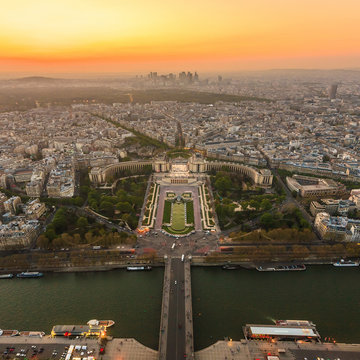 Fototapeta Paryż z góry