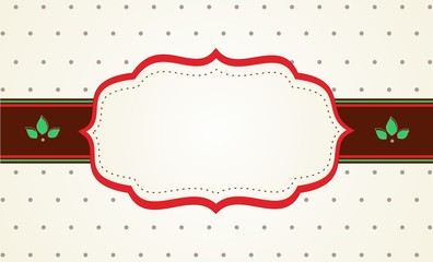 Frame with ribbon