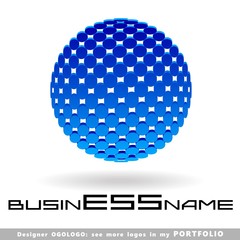 ball, planet, globe, abstract business logo emblem vector