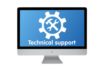 Technical support. Modern computer
