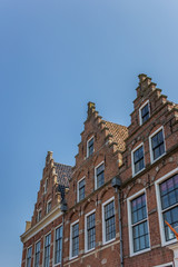 Fototapeta premium Facades in the old center of Dokkum