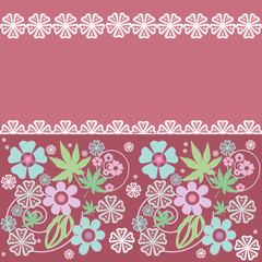 Seamless abstract floral pattern