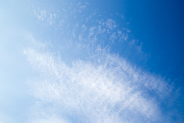 beautiful clouds in the blue sky