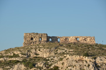 Fototapeta na wymiar Sant 'Ignazio fort w Cagliari
