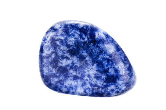 High polished sodalite blue stone
