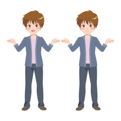 Fototapeta premium 男性/笑顔