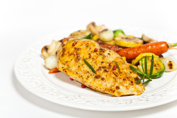 Grilled chicken breasts