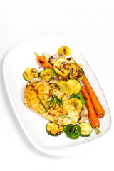 Grilled chicken breasts
