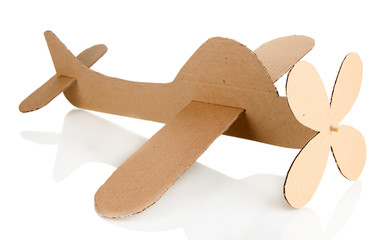 Toy airplane isolated on white
