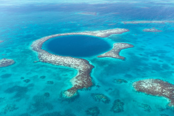 Blue Hole, Belize - obrazy, fototapety, plakaty
