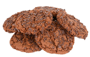 Sweet cookies isolated on white