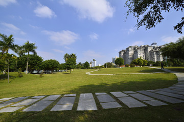 The park scenery