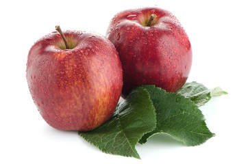Ripe red apples