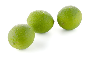 Fresh green limes