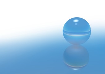 Blue Glass Sphere