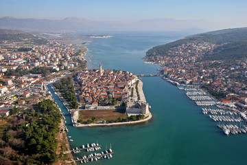 Fototapeta premium Trogir, historic town on the Adriatic coast in Croatia