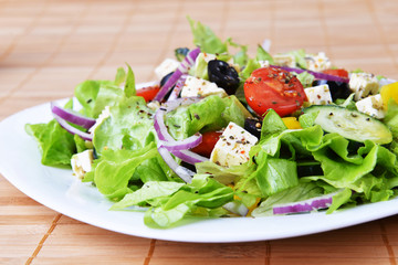 salad with fresh vegetables