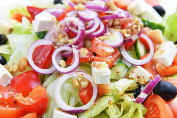 salad with fresh vegetables