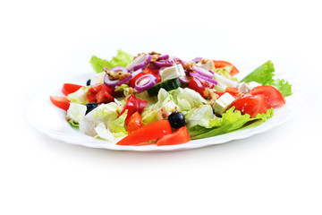 salad with fresh vegetables