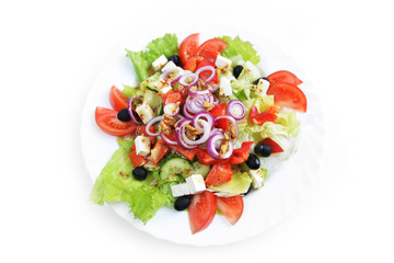 salad with fresh vegetables