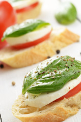 Caprese sandwiches