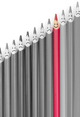 crayons de couleur expressifs