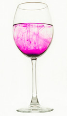 wineglass and paint