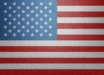 Obraz premium Denim USA flag