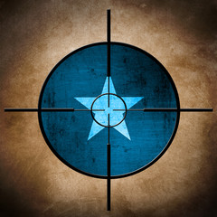 Somalia flag on target