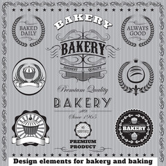 icons for  baking and bakery