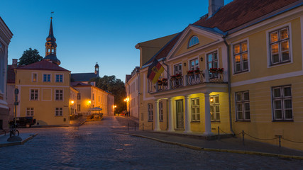 Fototapeta na wymiar German Embassy in Toompea, Tallinn in Estonia