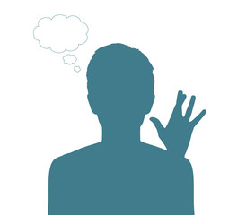 woman crossing her fingers for good luck