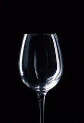 empty wineglass