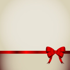 фон с красной лентой и бантом