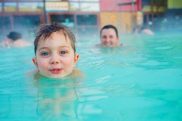 Fototapeta na wymiar activities on the pool
