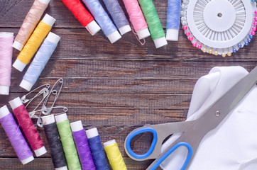 thread and scissors