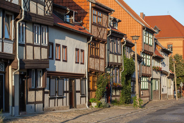 Fototapeta na wymiar Quedlinburg mittelalterliche Gassen