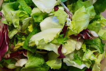 geschnittener gemischter salat