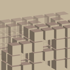 Obraz premium Szablon tła kostki
