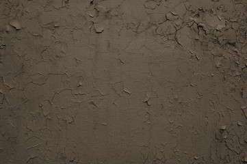 Brown Cracked Concrete Wall