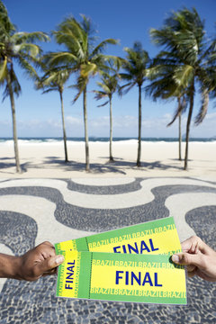 Tickets to Football Soccer Final Event in Copacabana Rio Brazil